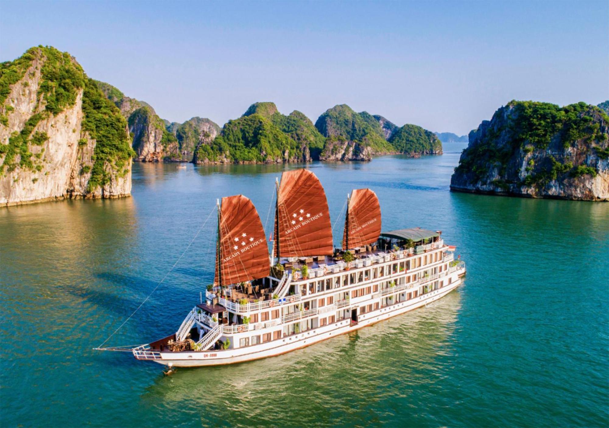 Arcady Boutique Cruise Hotell Ha Long Eksteriør bilde